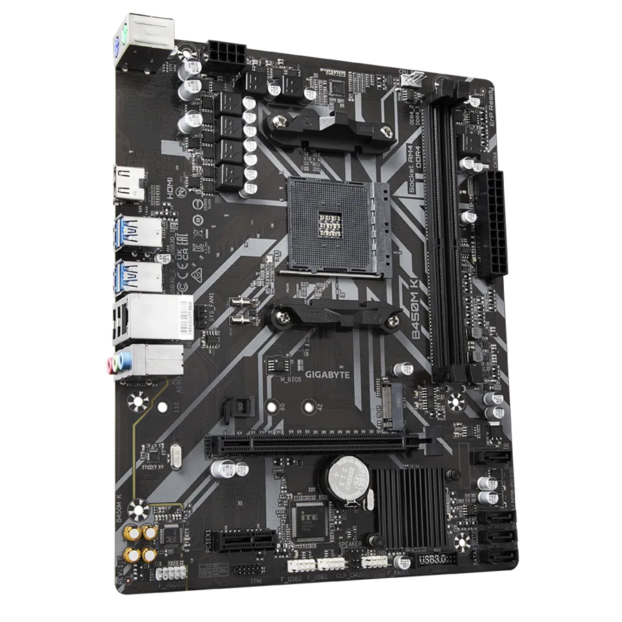 Gigabyte Motherboard for AMD B450M K DDR4 1st | 2nd | 3rd | 4th Gen view 3